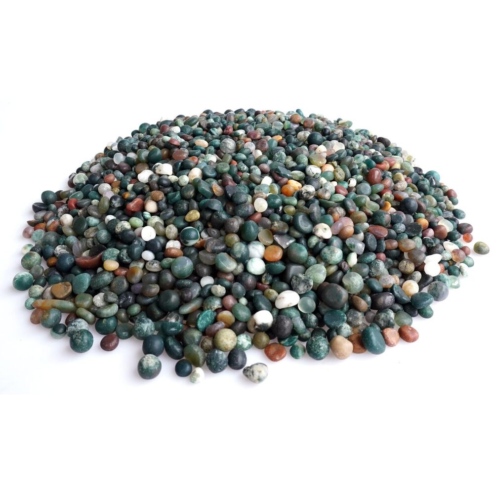 3357 3Lb Small Indian Agate Tumbled Stones - 5-8mm Mini Polished Crystals